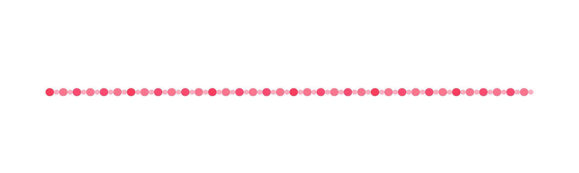 Decorative pink dots separator