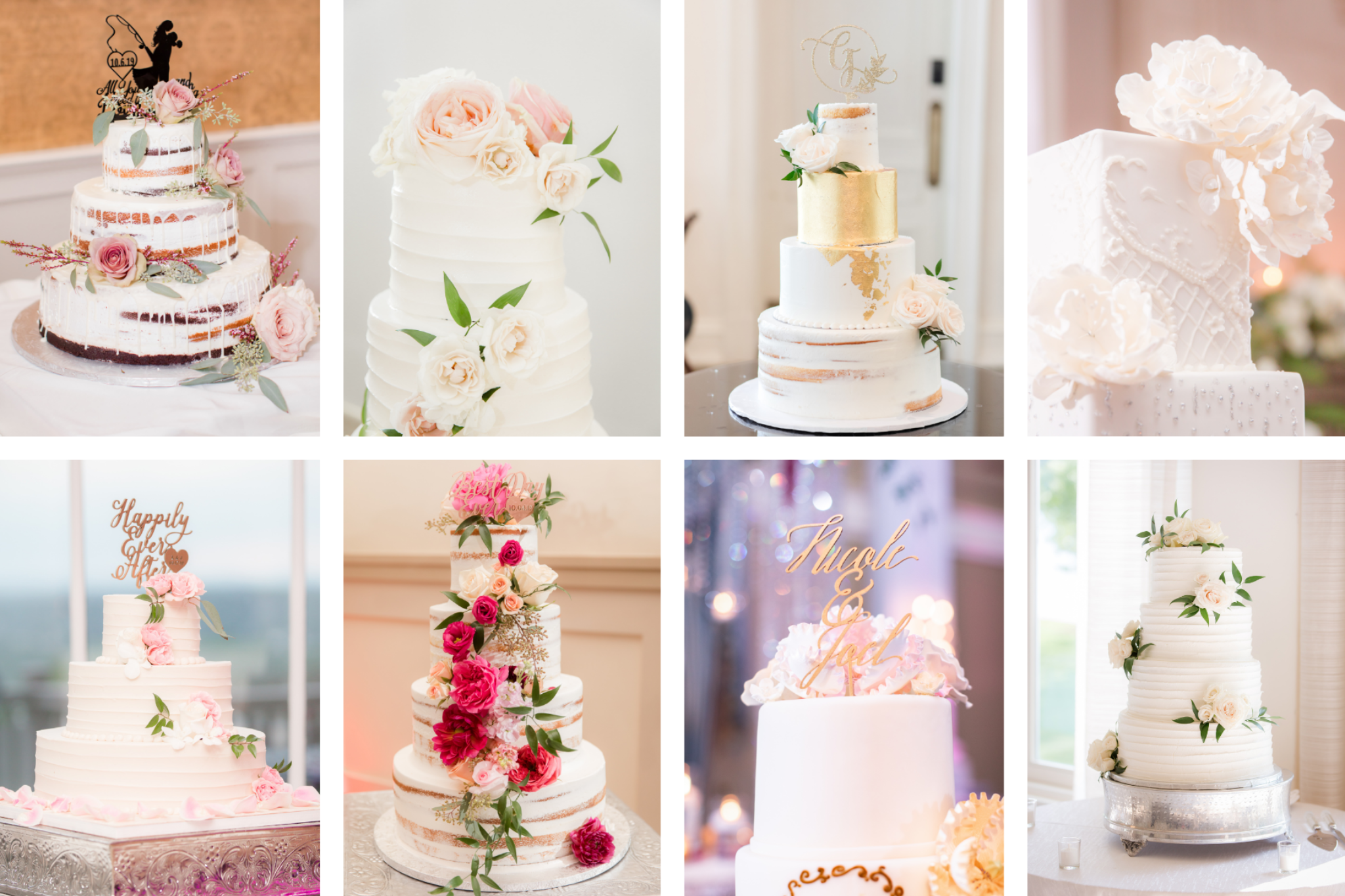 Gallery of elegant wedding cakes